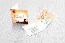 Luchtballon met silhouette Luchtballon met silhouette